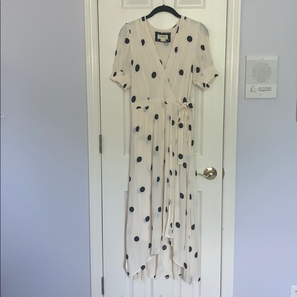 Anthropologie Breanna Polka Dot Dress